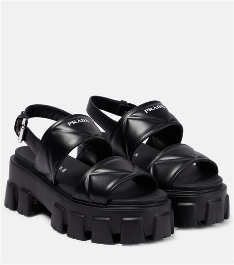 prada dad sandals|prada platform sandals outfit.